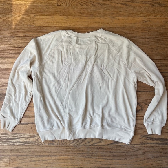 NEW Wildfox Take Care Earth Crew Sweatshirt Wheat Size Medium NWT - Picture 3 of 6